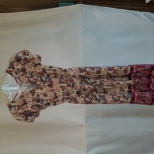 Lucky Brand Floral Cream Floral Dress